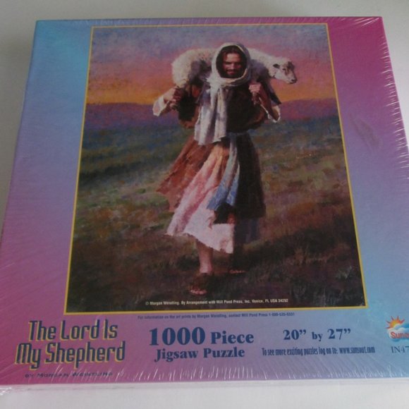 The Lord Is My Shepherd Jigsaw Puzzle 1000 pc By Morgan Weistling NEW SEALED - Picture 1 of 1